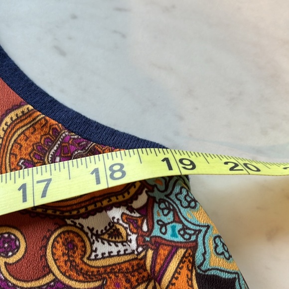 Chicos Paisley Tank Top. Size 2=12/14 - Picture 4 of 5